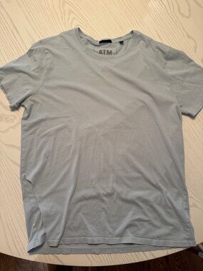 ATM Anthony Thomas Melillo Pale Blue Crew Neck Tee